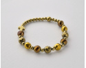 Różaniec bransoletka Hematyt W Kolorze Złotym