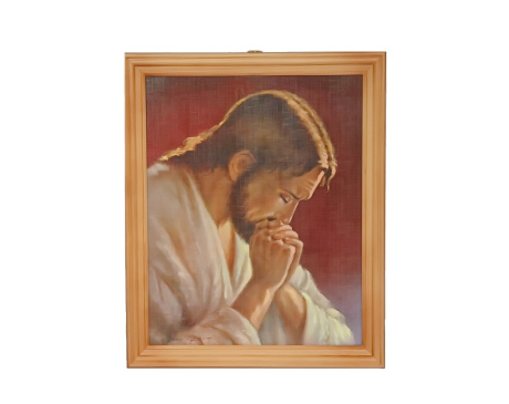 Obrazek w ramce Jezus modlący się 20 x 25