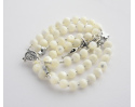Różaniec Na Szyję z Kamieni Masa Perłowa