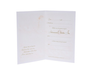 Zaproszenie na Chrzest Dziewczynka