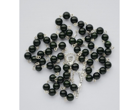 Różaniec srebrny Zielony Piasek Pustyni