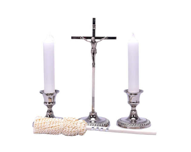 Zestaw Kolędowy z Metalu z Ornamentem