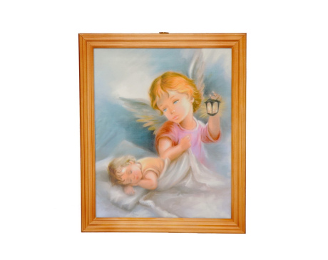 Obrazek w ramce Anioł Stróż LATARENKA