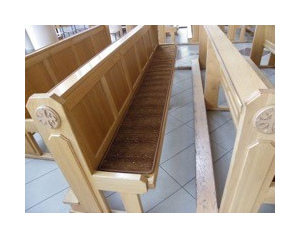 Poduszka na ławkę w brązowym kolorze wzór 2