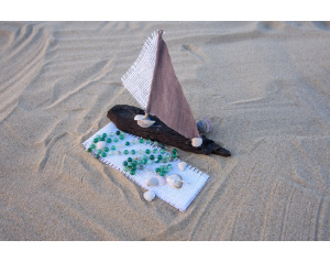 Różaniec Srebrny Agat Wstęgowy Zielony