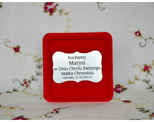 Ryngraf Srebrny Anioł Stróż duży