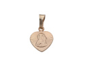 Złoty Medalik Matka Boża Częstochowska w Sercu