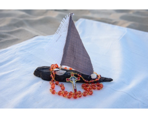 Różaniec Benedykt Kolorowy Pomarańczowy