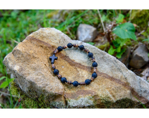 Bransoletka Męska Onyks Kokos