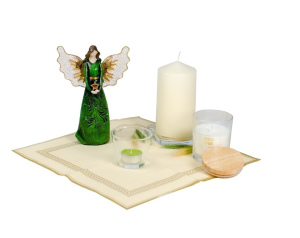 Świecznik szklany na tealighty gładki