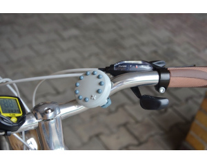 Różaniec rowerowy antracyt-szary