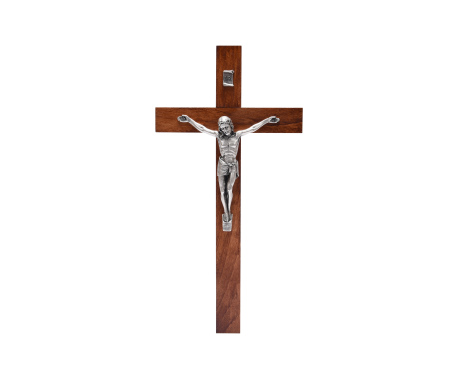 Krzyż Drewniany Ciemny 30 cm