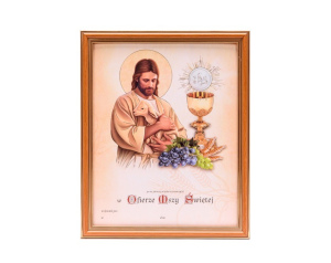 Obrazek do Pierwszej Komunii Świętej, JEZUS DOBRY PASTERZ