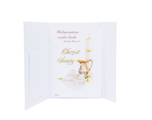 Pamiątka Chrzest Święty Różowa