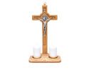 Zestaw Kolędowy Drewniany Krzyż Benedykt 25 cm