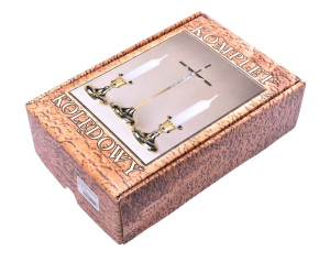 Zestaw Kolędowy z Metalu Odlewany Prosty Złoty