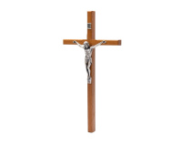 Krzyż Drewniany 22 cm Średni Brąz
