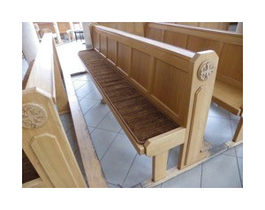 Poduszka na ławkę w kolorze ciemny brąz WZÓR 3