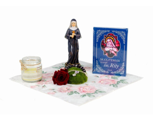 Różaniec Bransoletka z świętą Ritą