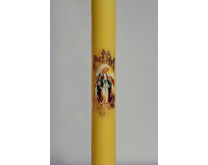 Świeca gromnica żółta Matka Boska Gromniczna 30 cm