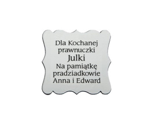 Ryngraf Srebrny Aniołek wzór 2