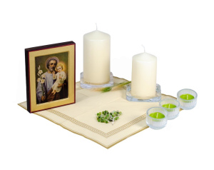 Świecznik Szklany Na Tealighty Karbowany