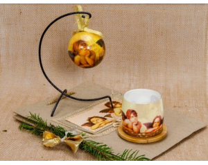 Świeca zapachowa ozdobna Aniołki