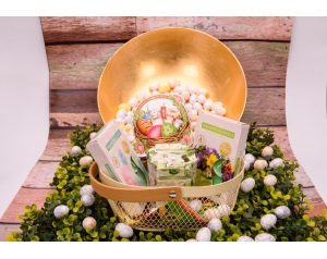 Zestaw Prezentowy Koszyczek Beżowy