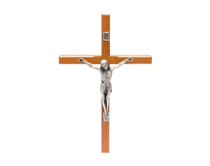 Krzyż Drewniany 22 cm Średni Brąz