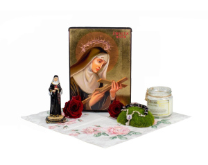 Różaniec Bransoletka z świętą Ritą