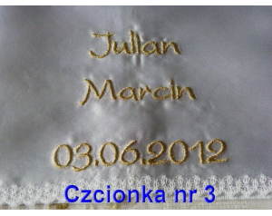 Szatka do Chrztu Świętego z haftem, kolor RÓŻOWY