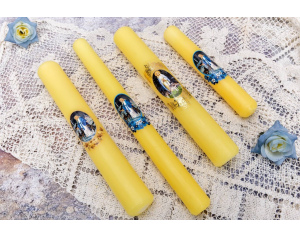 Świeca gromnica żółta Matka Boska Gromniczna 30 cm