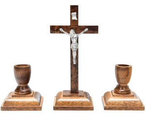 Zestaw Kolędowy Drewniany Brązowy