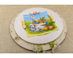 Serwetka dekoracyjna Wielkanoc Baranek