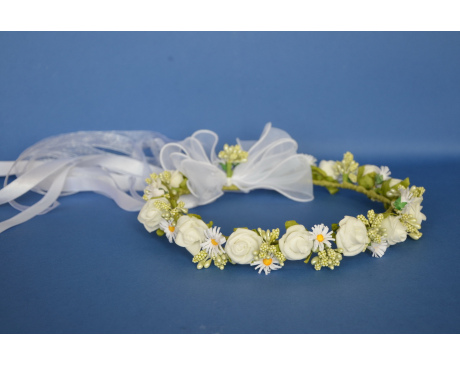 Wianek komunijny stokrotki