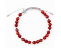 Bransoletka Koronka Pokoju Jaspis czerwony