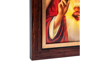 Obraz Serce Jezusa w Ramie z Paskiem