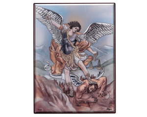 Obrazek srebrny Święty Michał Archanioł