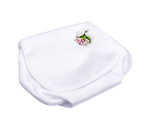 Torebka Komunijna dla Dziewczynki Białe Kwiaty