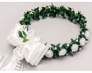 Wianek Komunijny Tiulowe Różyczki