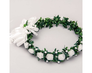 Wianek Komunijny Tiulowe Różyczki