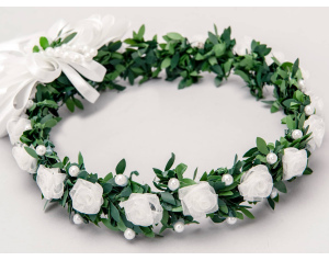 Wianek Komunijny Tiulowe Różyczki