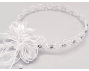 Wianek Komunijny Białe Stokrotki