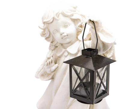 Figurka Aniołka z latarnią