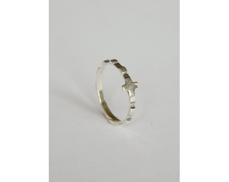 Różaniec obrączka srebrna 925 na palec - 1,4g