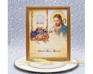 Obrazek do Pierwszej Komunii Świętej Pasterz