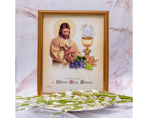 Obrazek do Pierwszej Komunii Świętej, JEZUS DOBRY PASTERZ