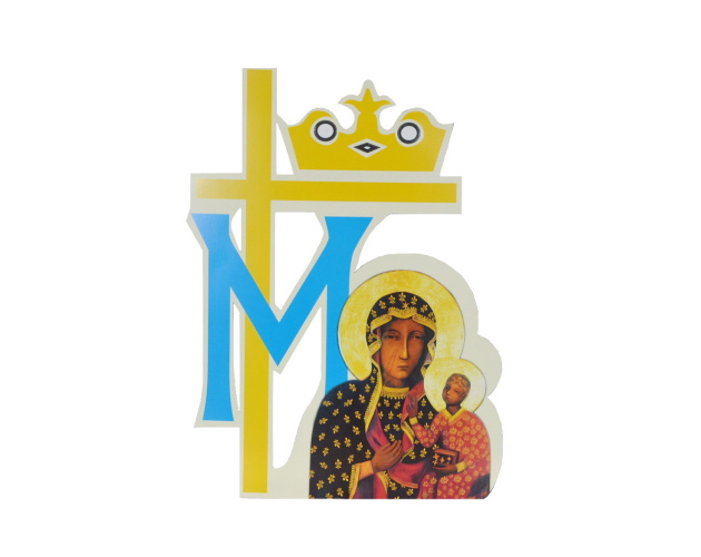 Emblemat na Boże Ciało Maryjny (Komplet 5 szt.) – Symbol Eucharystyczny, Dekoracja na procesję
