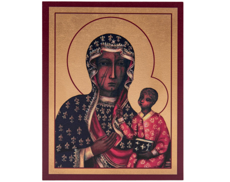 Obrazek z Ikoną z Matką Boską Częstochowską 15 x 19