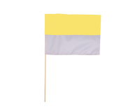 Chorągiewka Materiałowa Żółto-Biała